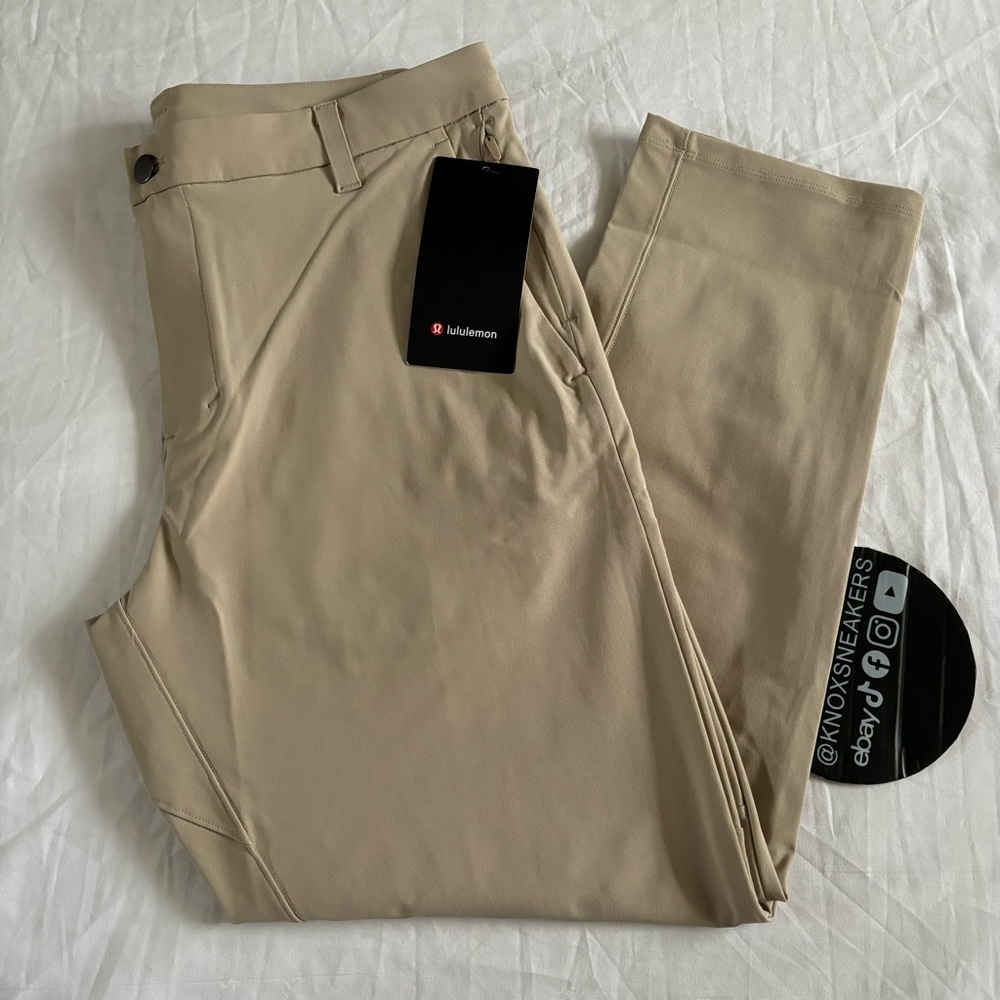 Lululemon Commission Pant Classic 28"L Warpstreme TRNH Trench Tan Men's Size 33